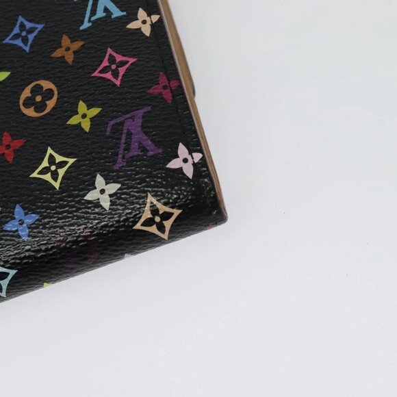 LOUIS VUITTON Multicolor Portefeiulle Sarah Long Wallet Black M60668 Auth 142359 - Picture 5 of 16